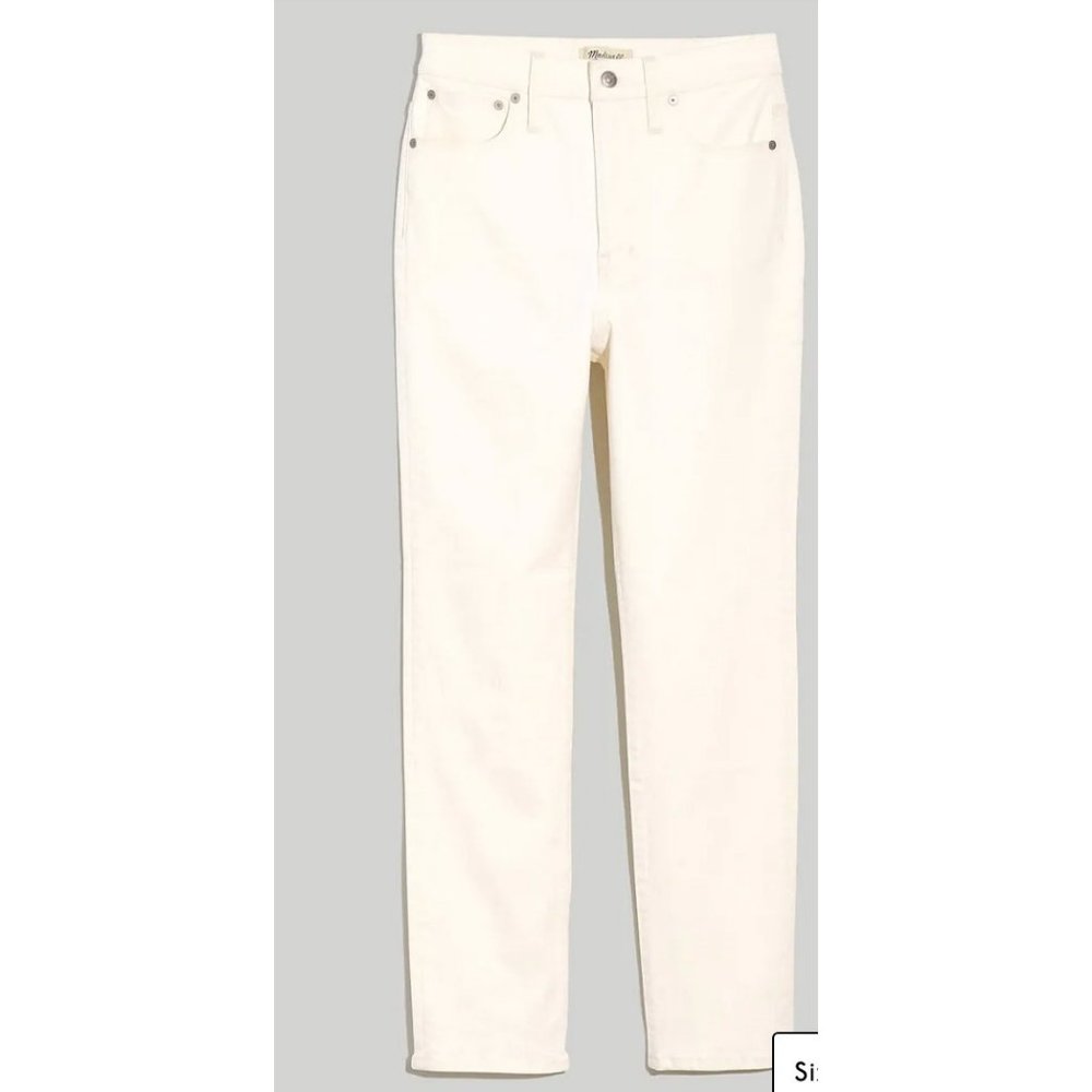 Madewell $148 Perfect Vintage Jean in Tile White Size 30 ND501